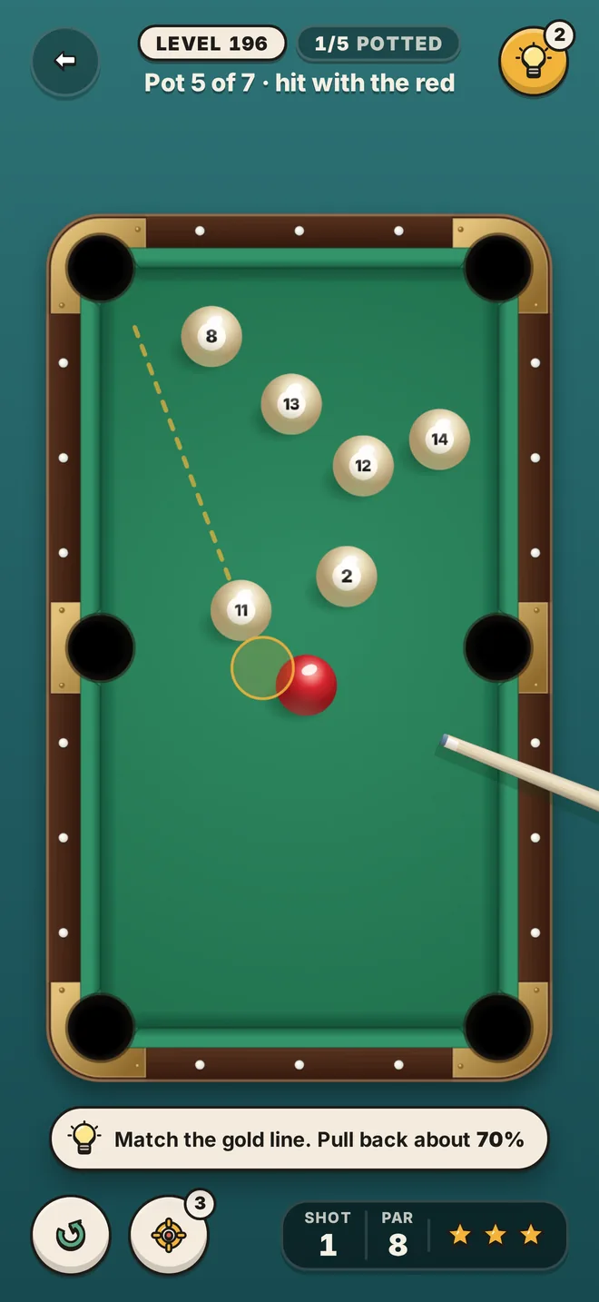 A Russian billiards table with ivory balls